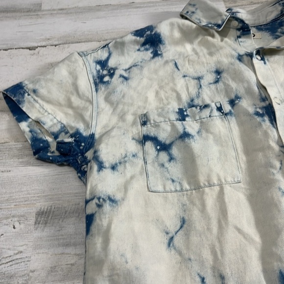 AMO linen blend boxy shirt size M - Picture 4 of 9